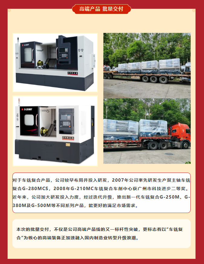 車銑復合+8！公司高端產品批量交付！(圖2)