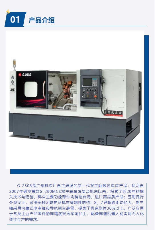 產品介紹｜G-250S雙主軸數控車床(圖2)